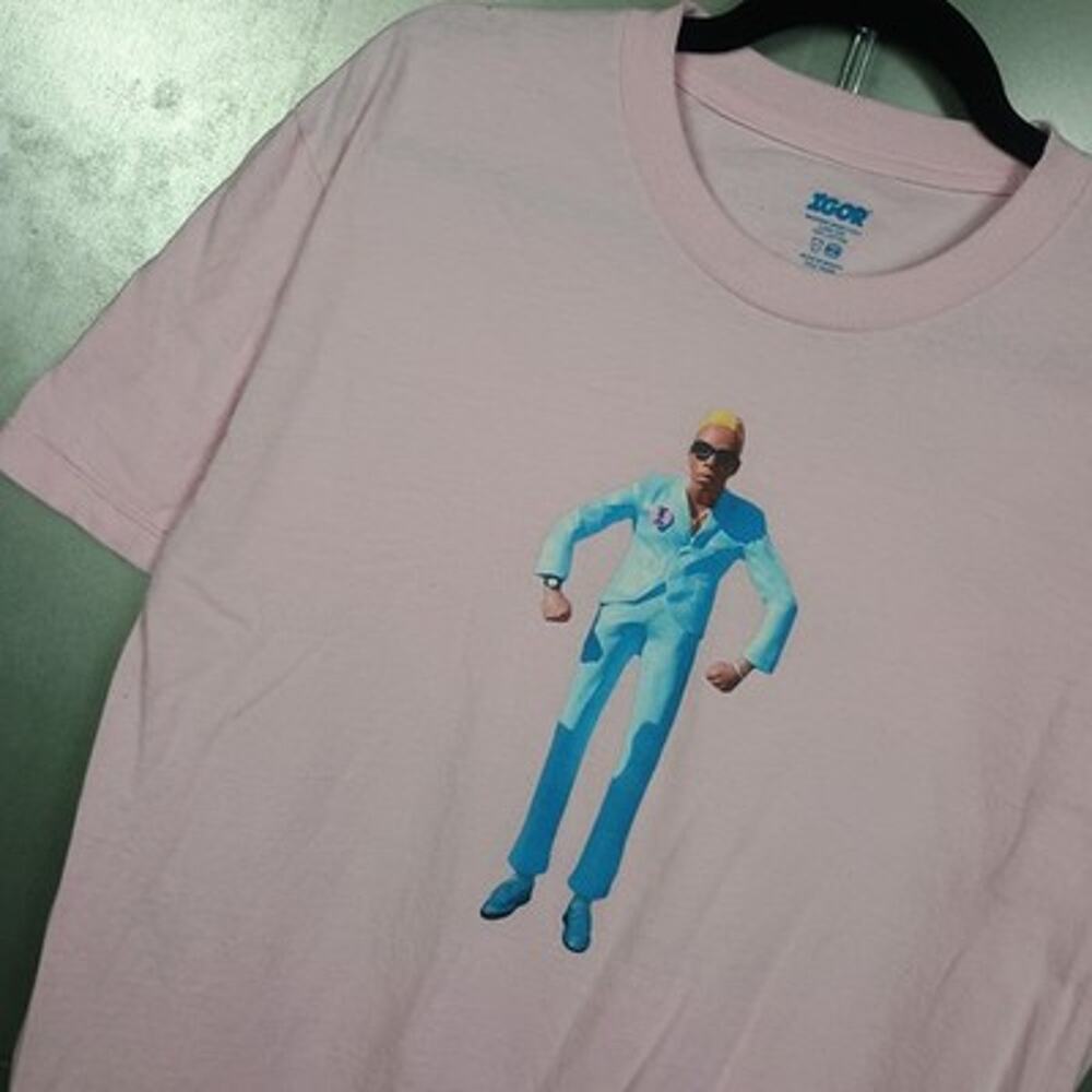 Tyler The Creator Igor Pink Double Sided Band Tour Music Shirt Large 2019 Rap